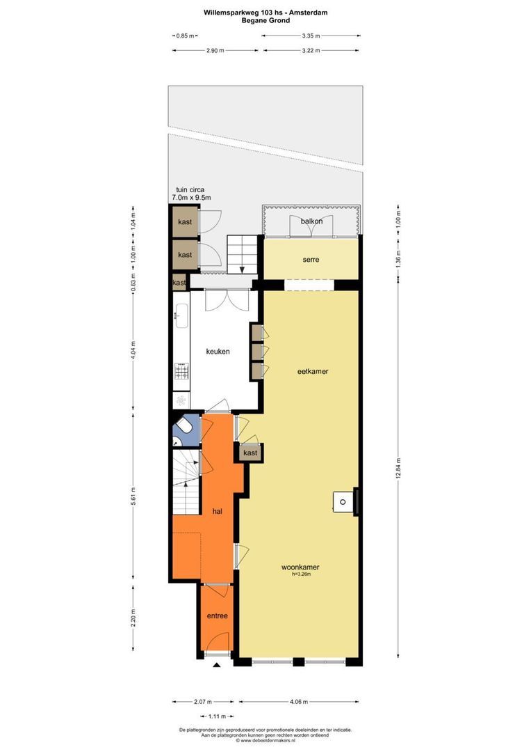 Willemsparkweg 103 H, Amsterdam plattegrond-0