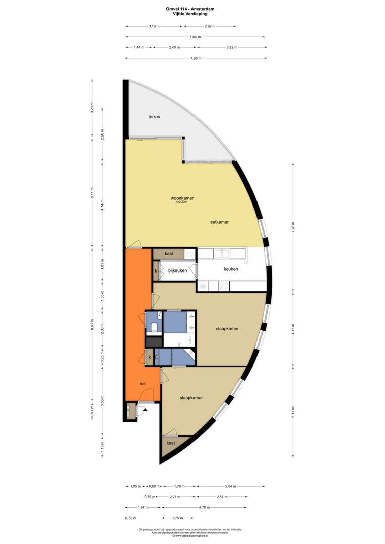 Omval 114, Amsterdam plattegrond-0
