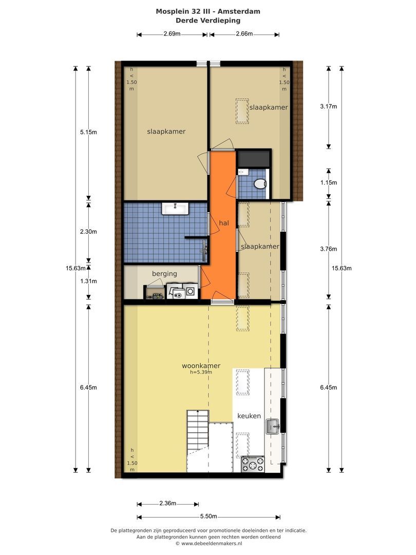 Mosplein 32 G, Amsterdam plattegrond-0