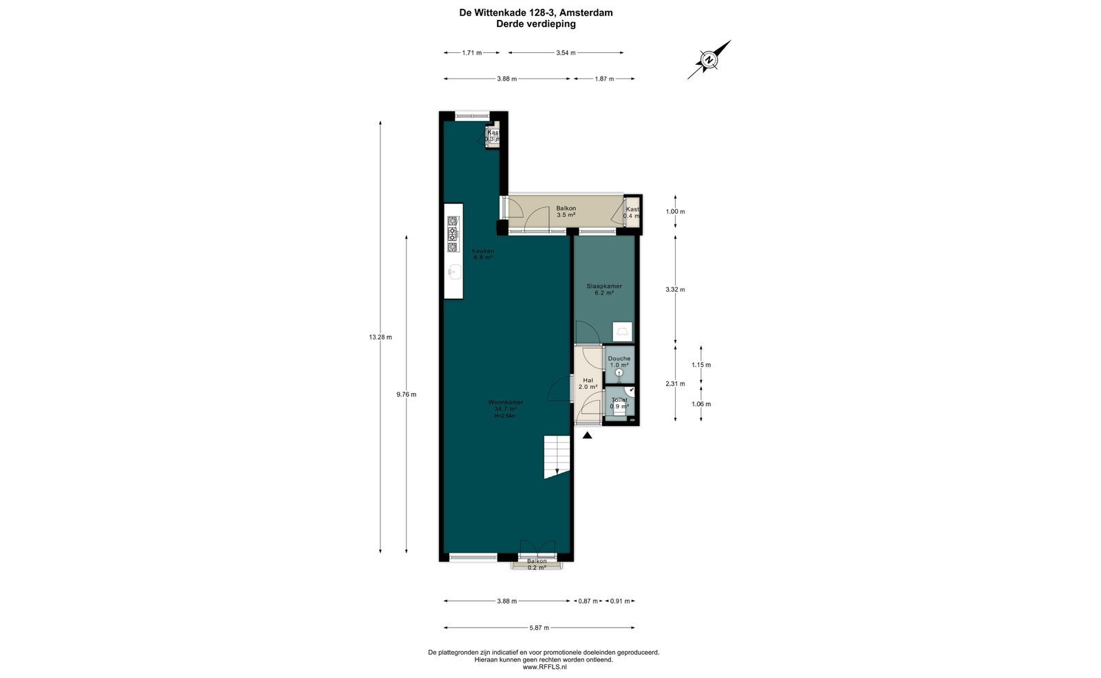 De Wittenkade 128 3, Amsterdam foto-25