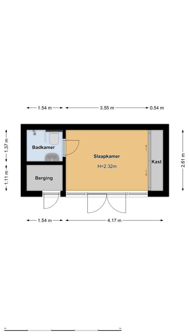 Eerste Jan van der Heijdenstraat 36 A, Amsterdam plattegrond-2
