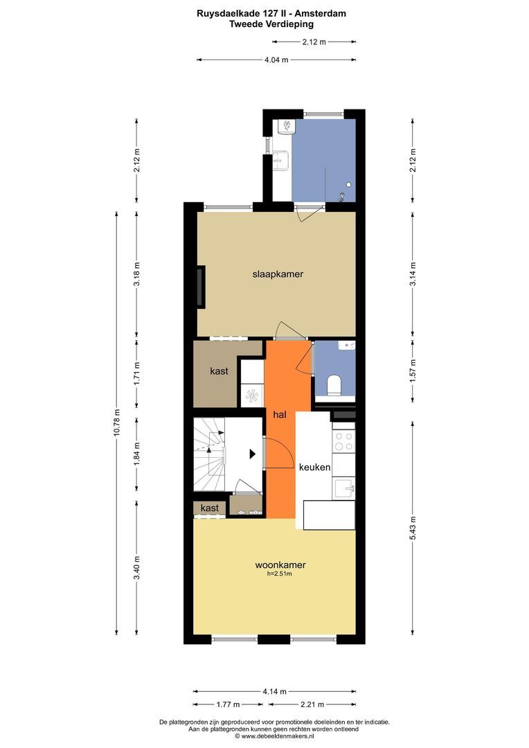 Ruysdaelkade 127 2, Amsterdam plattegrond-0