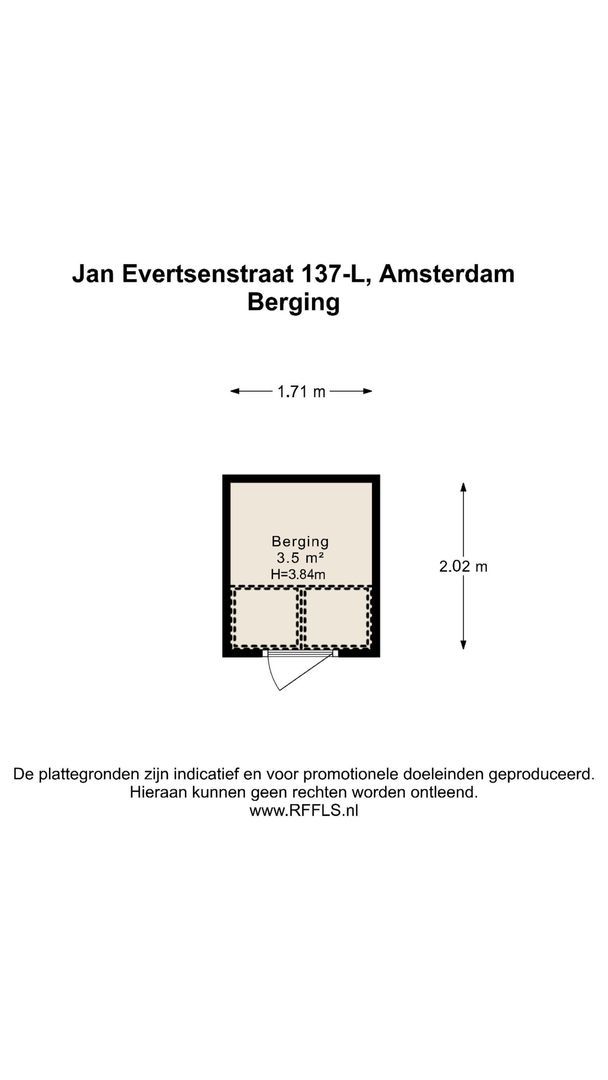 Jan Evertsenstraat 137 L, Amsterdam plattegrond-1