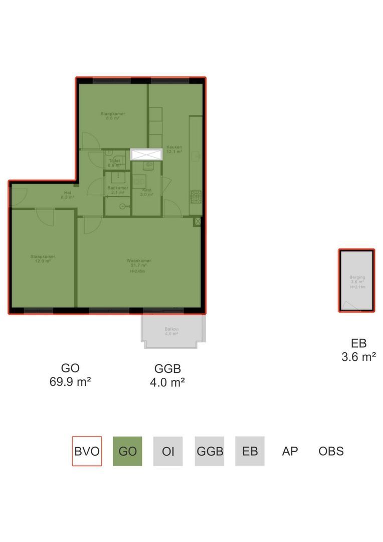 Tollensstraat 84 B, Amsterdam plattegrond-4