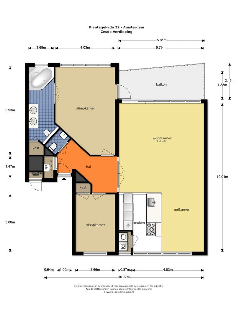 Plantagekade 32, Amsterdam plattegrond-0
