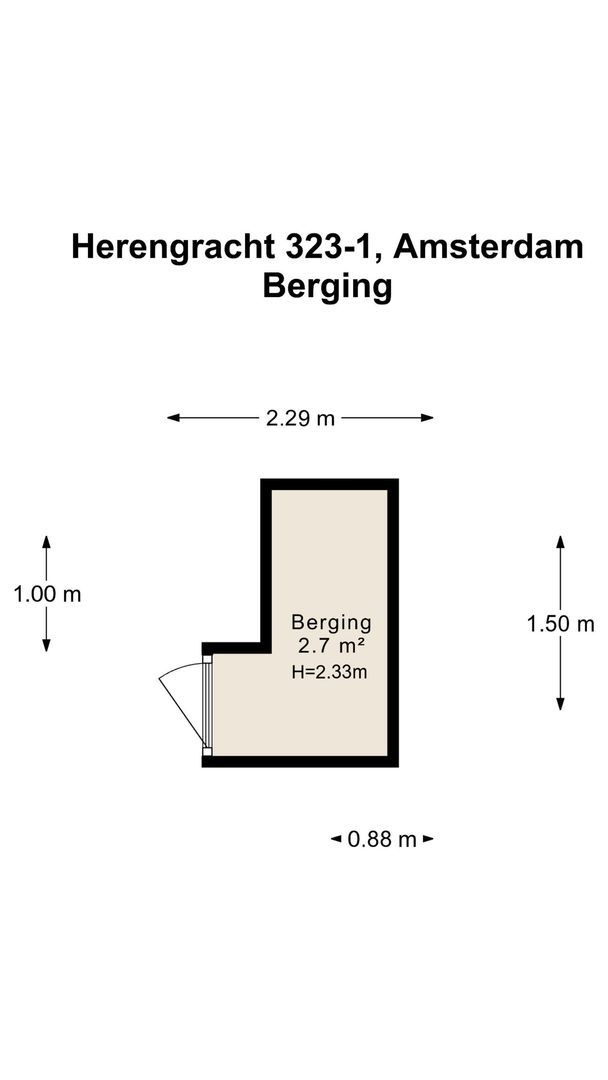 Herengracht 323 1, Amsterdam plattegrond-1