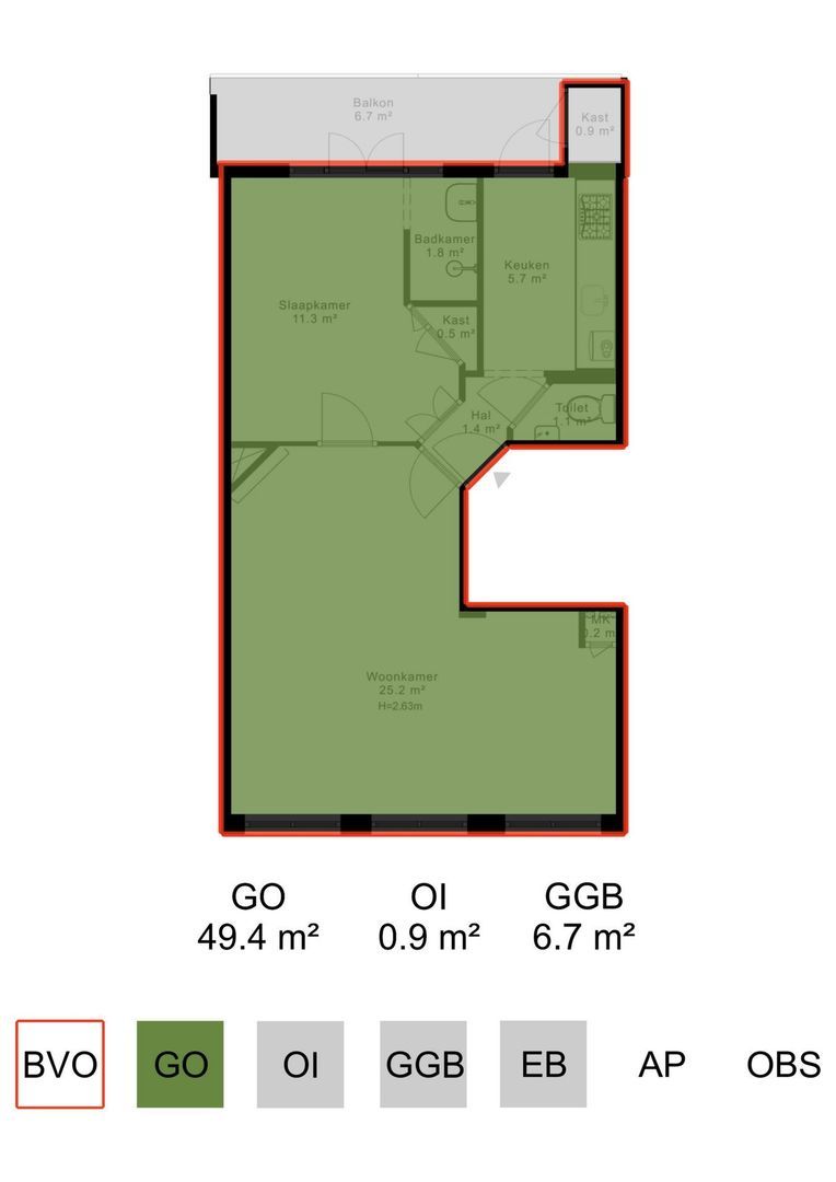Van Spilbergenstraat 81 3, Amsterdam plattegrond-2