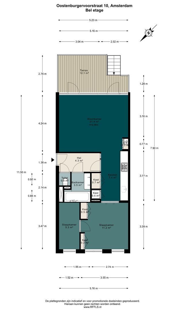 Oostenburgervoorstraat 10, Amsterdam plattegrond-0