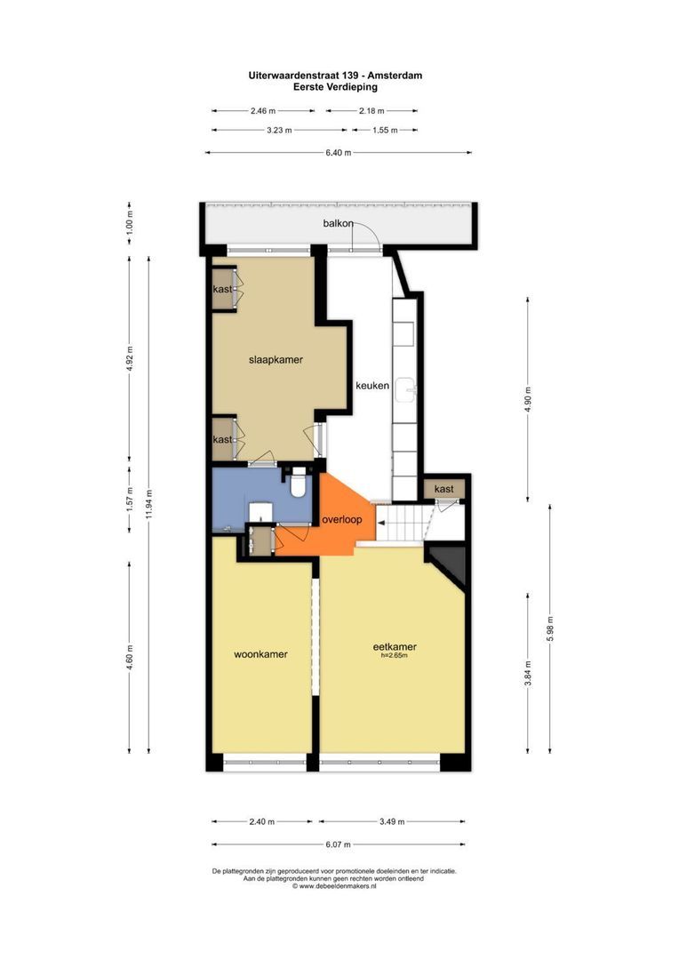 Uiterwaardenstraat 139, Amsterdam plattegrond-1