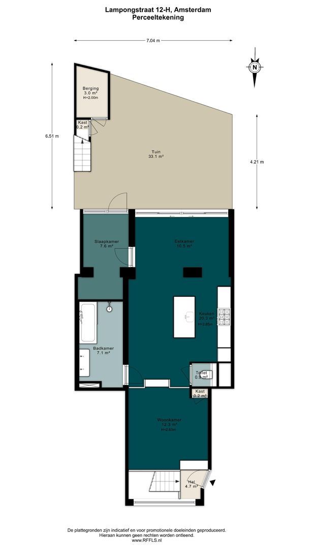 Lampongstraat 12 H, Amsterdam plattegrond-0