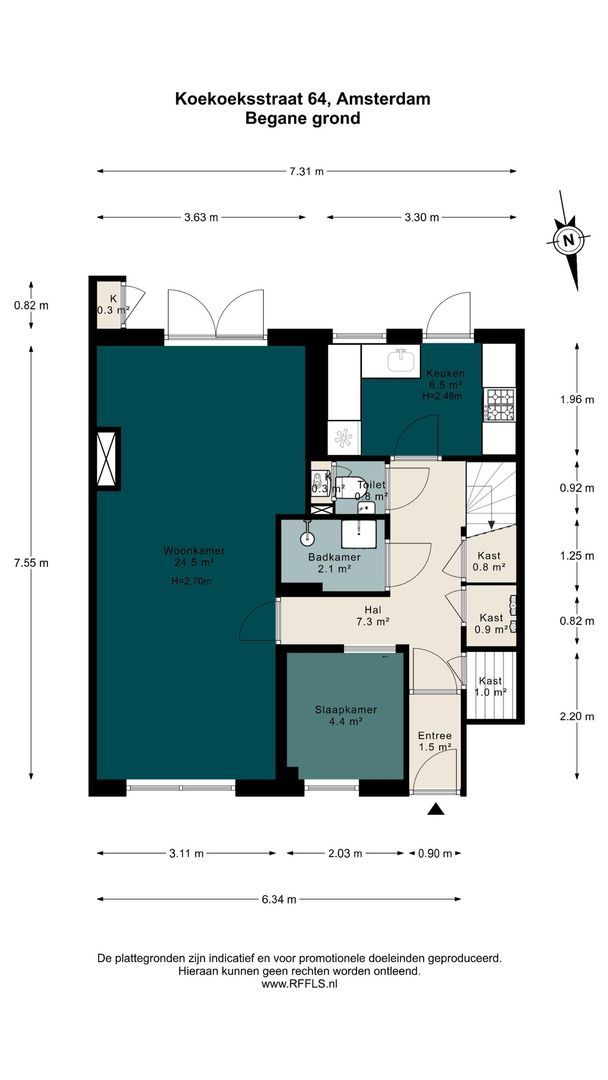 Koekoeksstraat 64, Amsterdam plattegrond-0