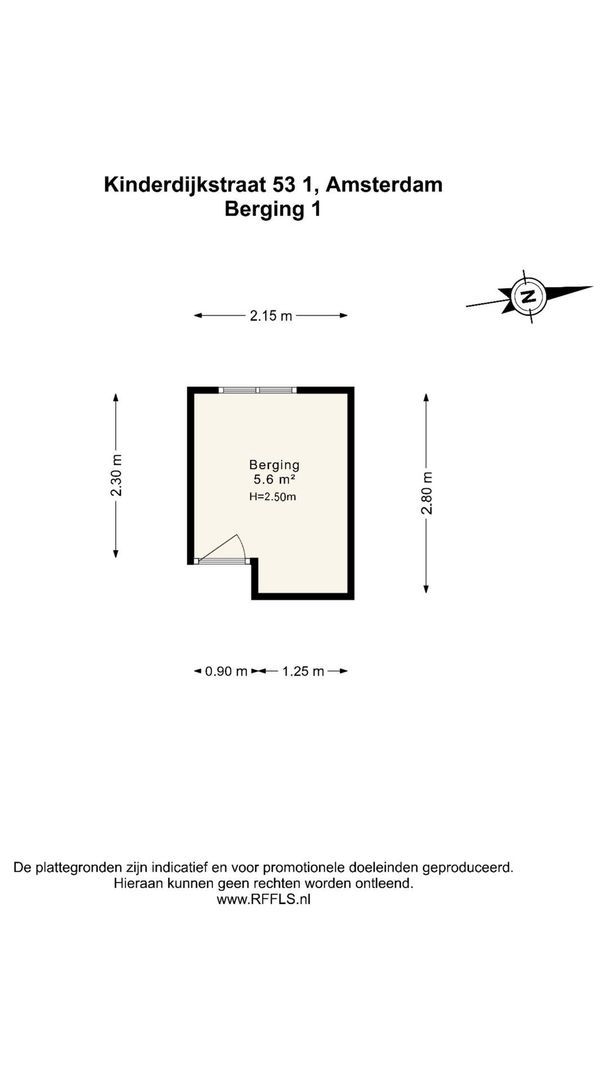 Kinderdijkstraat 53 1, Amsterdam plattegrond-3