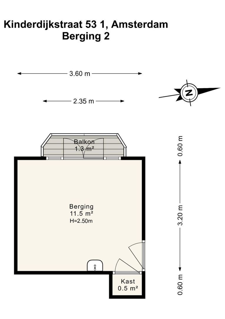 Kinderdijkstraat 53 1, Amsterdam plattegrond-5