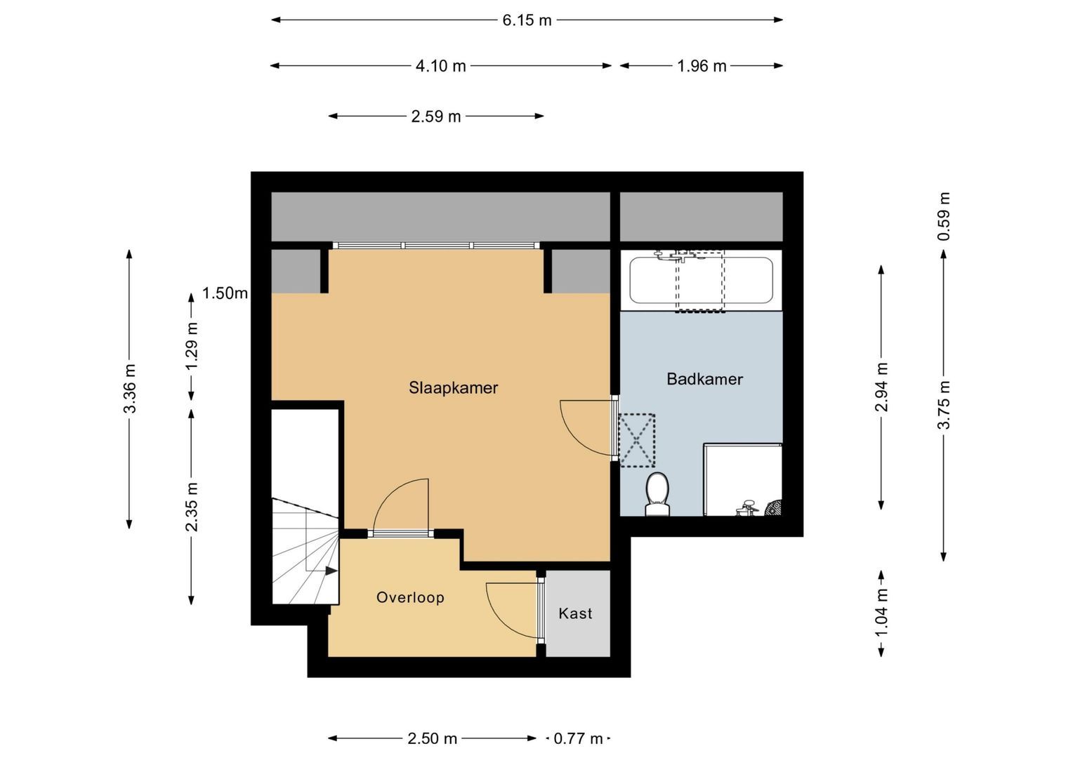 Mesdagstraat 21 2, Amsterdam plattegrond-1