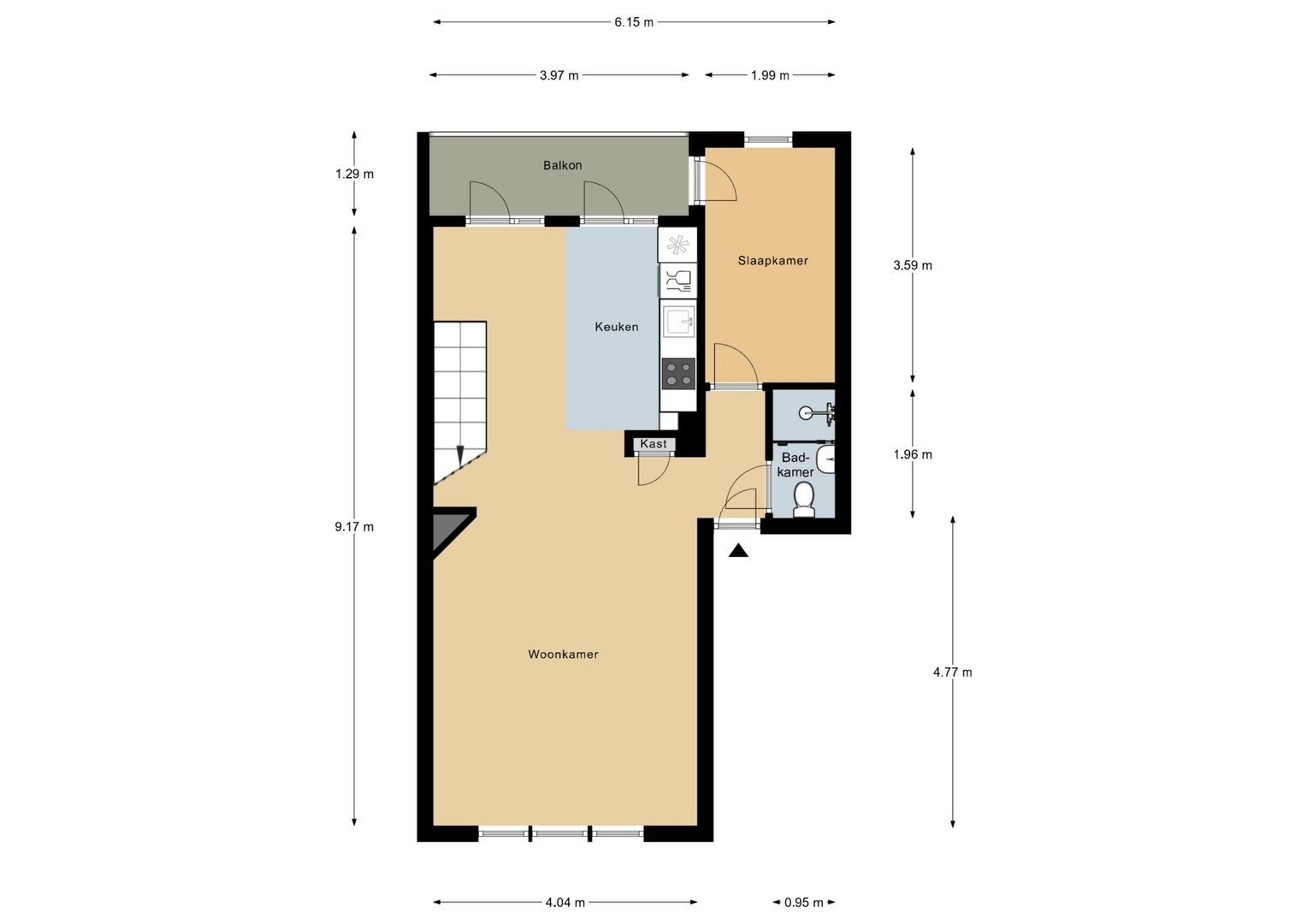 Mesdagstraat 21 2, Amsterdam plattegrond-0