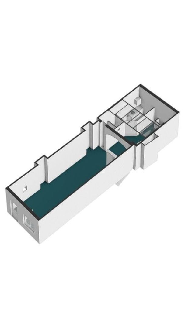 Oudezijds Achterburgwal 124, Amsterdam plattegrond-2