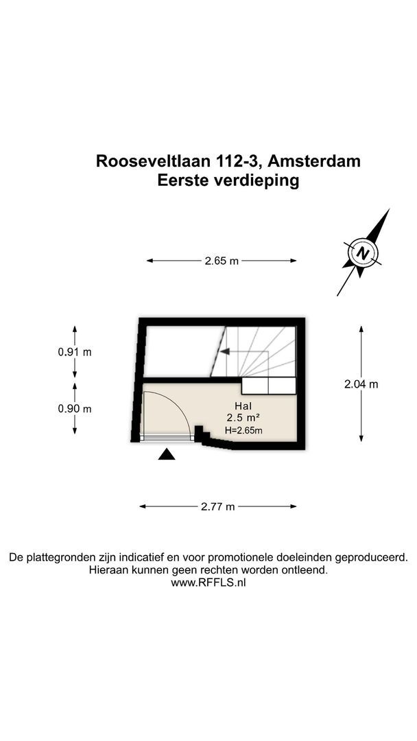 Rooseveltlaan 112 3, Amsterdam plattegrond-0