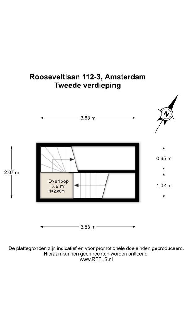 Rooseveltlaan 112 3, Amsterdam plattegrond-1