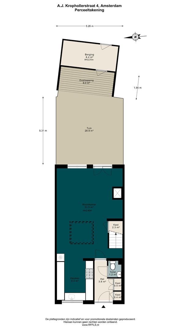 A.J. Krophollerstraat 4, Amsterdam plattegrond-0