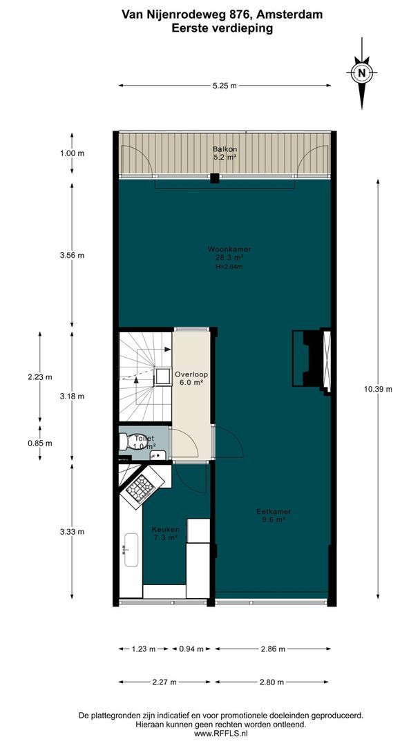 Van Nijenrodeweg 876, Amsterdam plattegrond-1