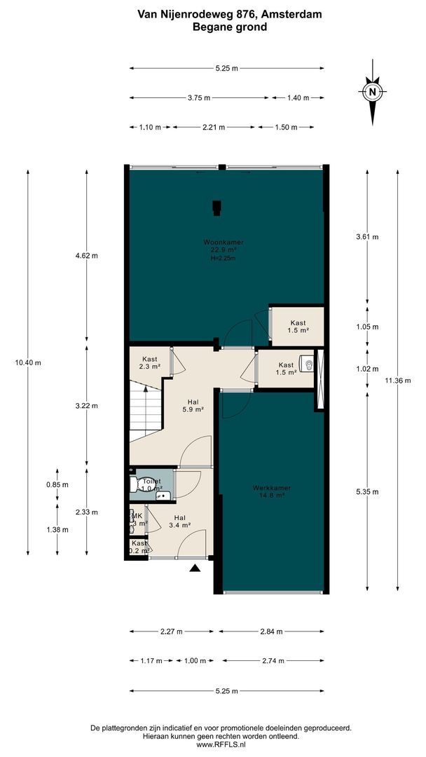 Van Nijenrodeweg 876, Amsterdam plattegrond-0