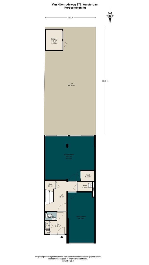 Van Nijenrodeweg 876, Amsterdam plattegrond-3
