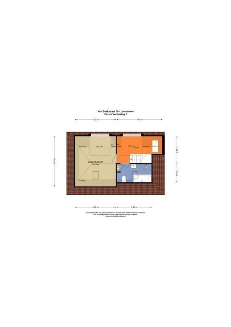 van Beekstraat 36, Landsmeer plattegrond-1