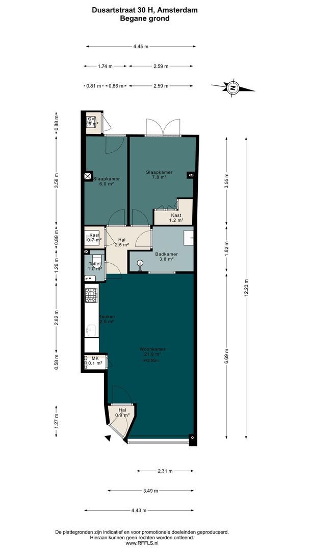 Dusartstraat 30 H, Amsterdam plattegrond-0