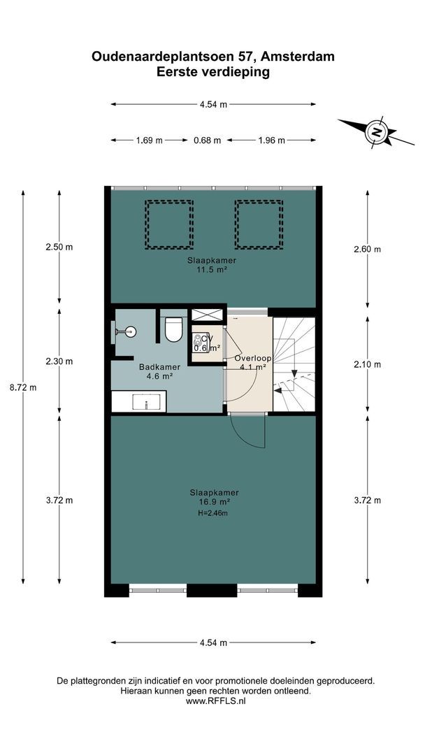 Oudenaardeplantsoen 57, Amsterdam plattegrond-1