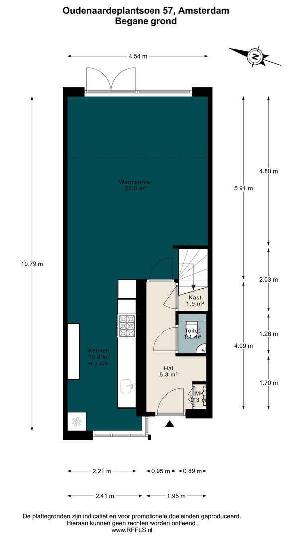 Oudenaardeplantsoen 57, Amsterdam plattegrond-0