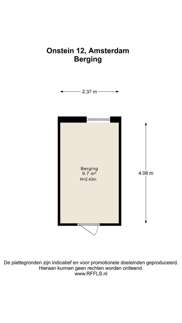 Onstein 12, Amsterdam plattegrond-2