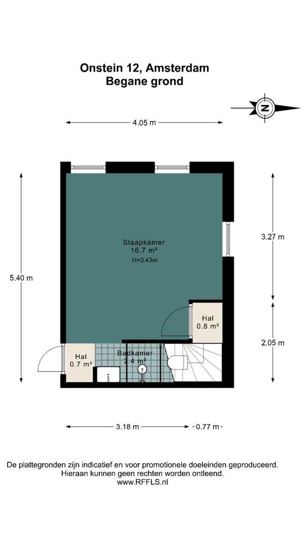 Onstein 12, Amsterdam plattegrond-1