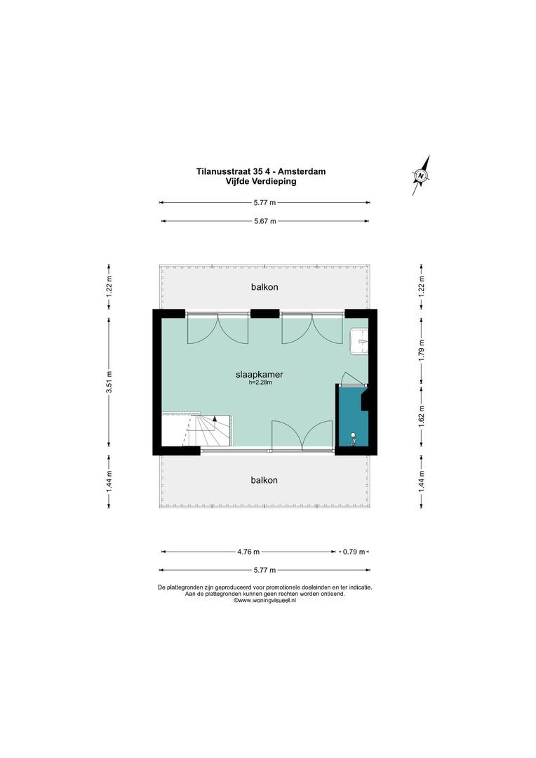 Tilanusstraat 35 4, Amsterdam plattegrond-2