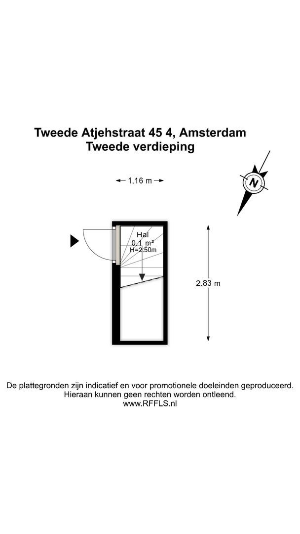 Tweede Atjehstraat 45 4, Amsterdam plattegrond-0