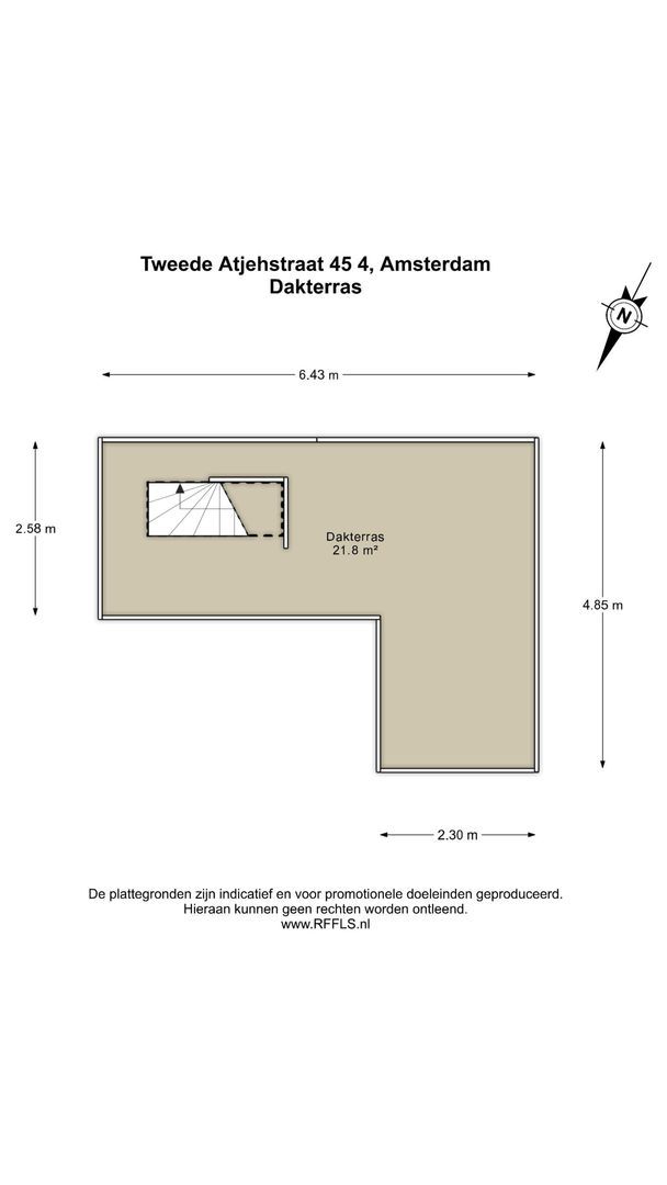 Tweede Atjehstraat 45 4, Amsterdam plattegrond-2