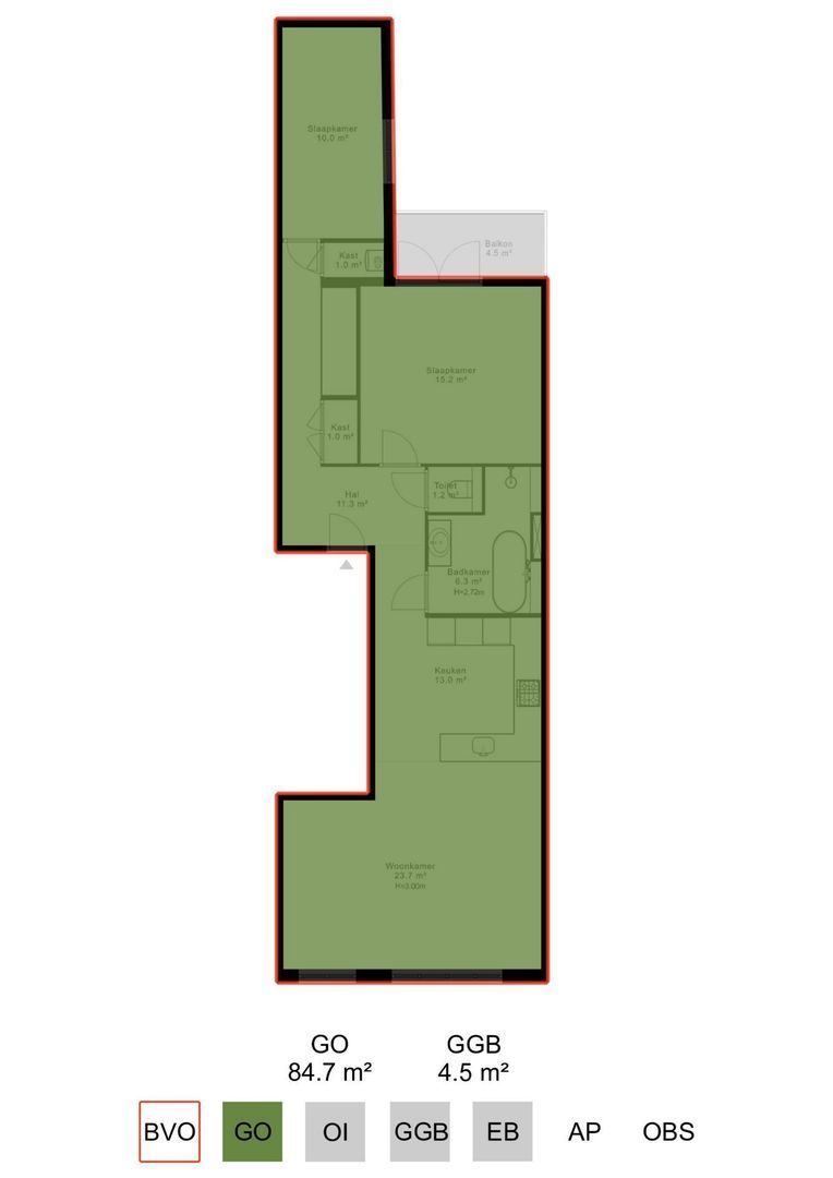 Hortusplantsoen 7 2, Amsterdam plattegrond-2