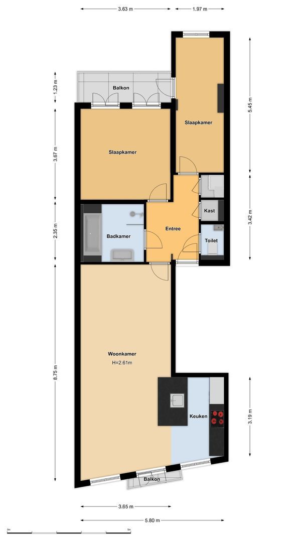 Nassaukade 318 4, Amsterdam plattegrond-0