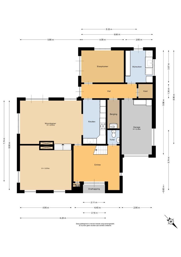Eendrachtsweg 30, Stellendam plattegrond-0