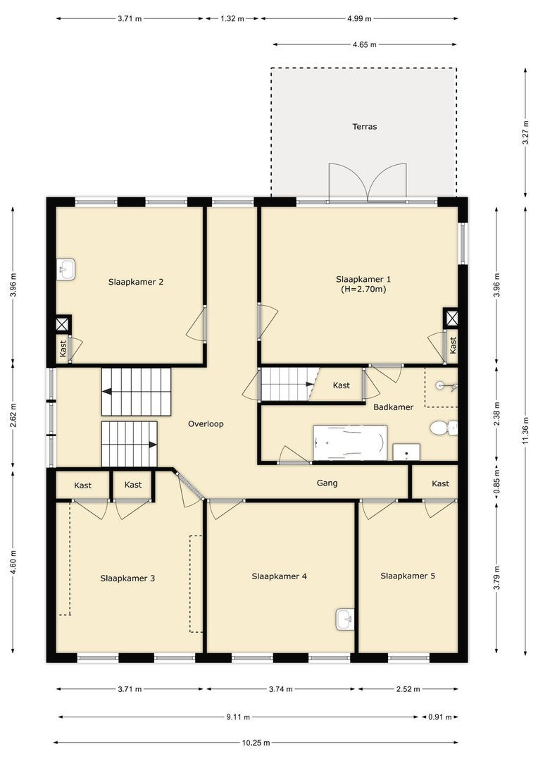 Kerkring 22, Oude-Tonge plattegrond-1