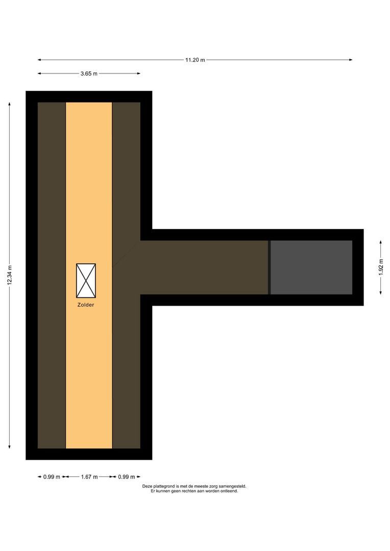 Zandweg 10, Achthuizen plattegrond-2