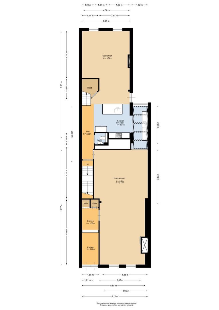 Voorstraat 20, Sommelsdijk plattegrond-0