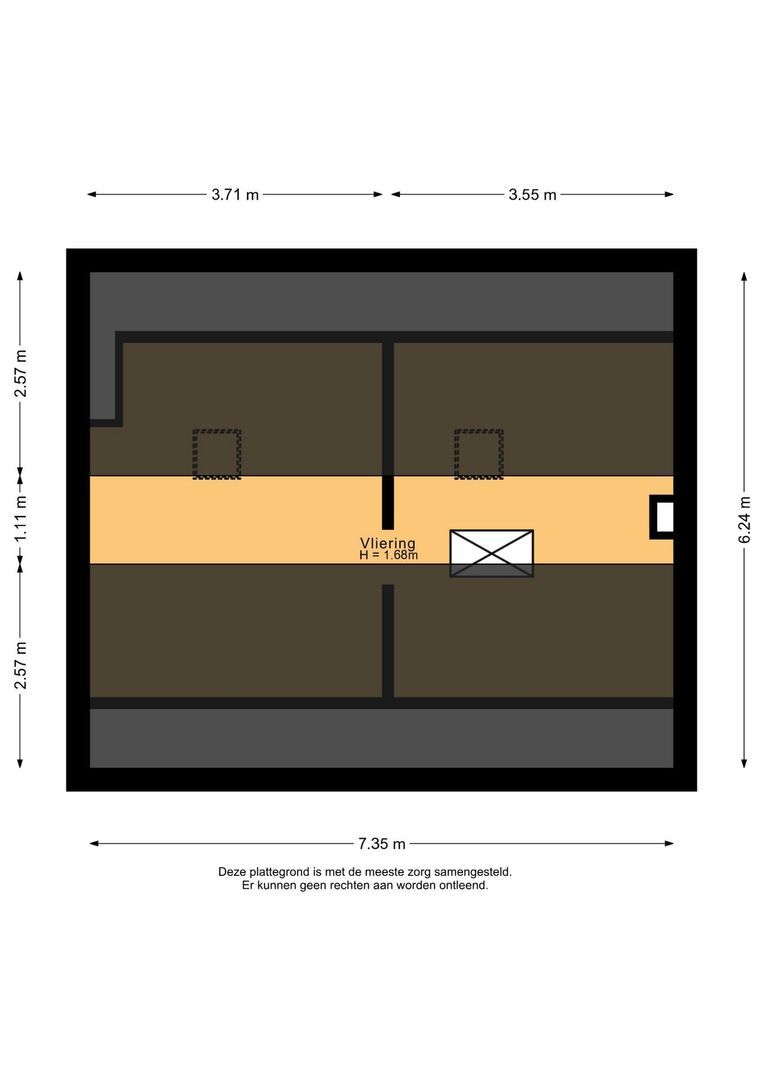 Molenweg 10, Oude-Tonge plattegrond-2