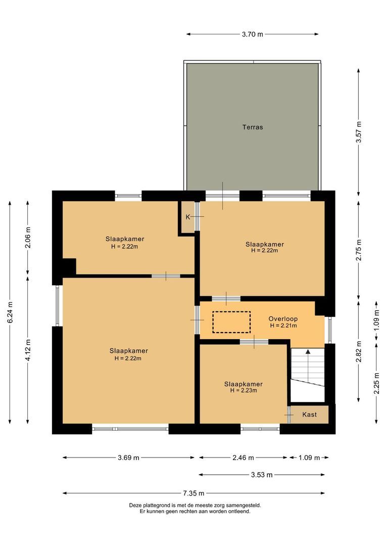 Molenweg 10, Oude-Tonge plattegrond-1