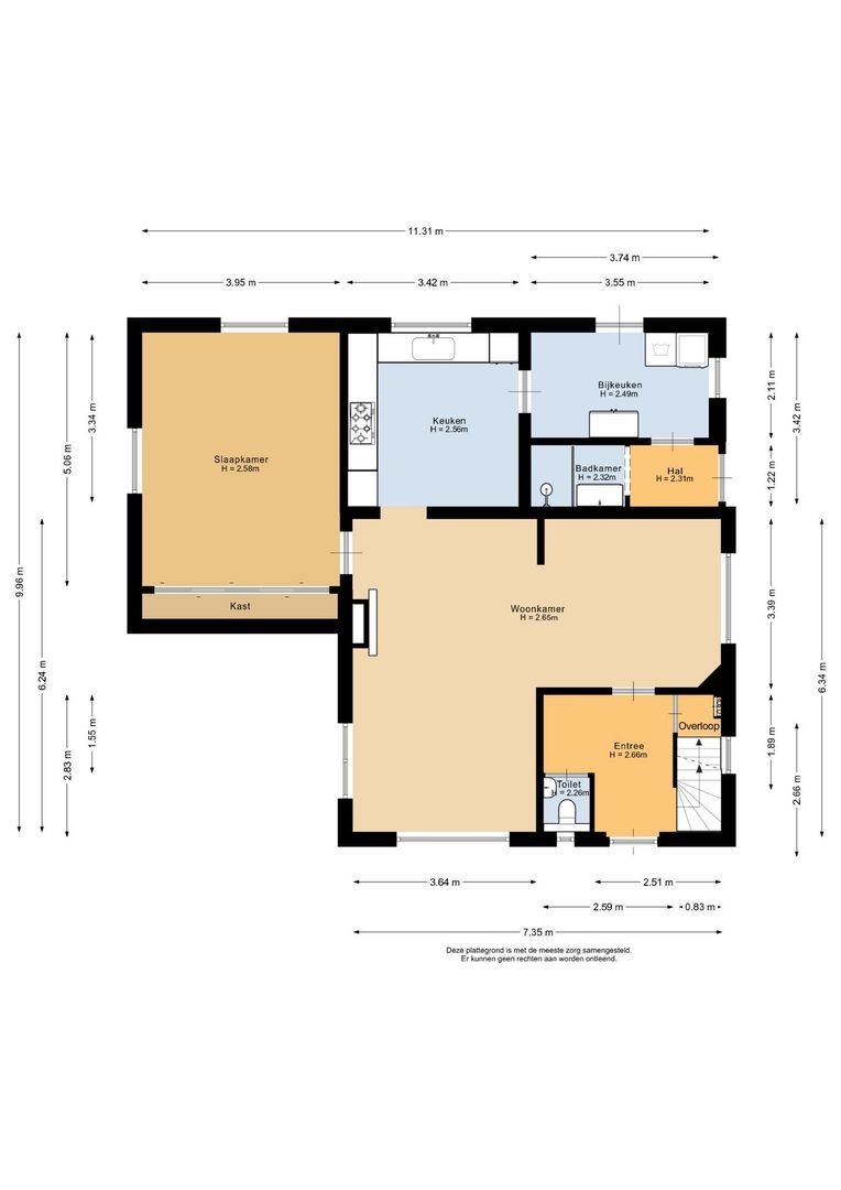 Molenweg 10, Oude-Tonge plattegrond-0