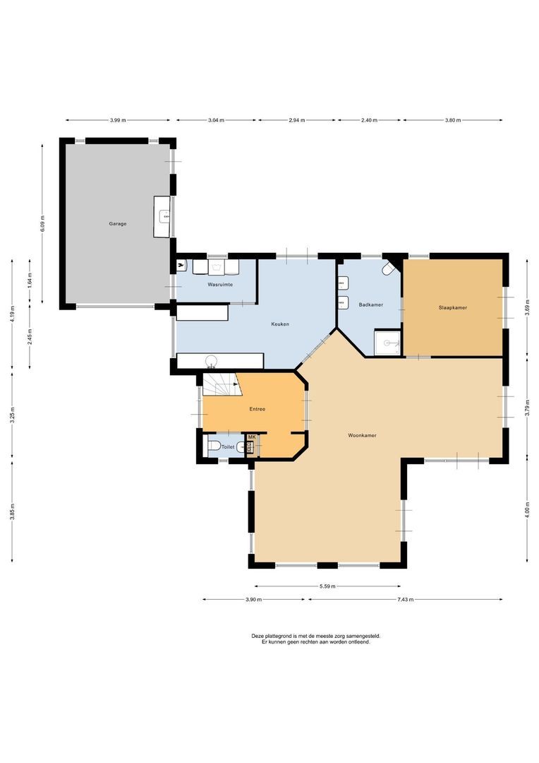 Polder Klinkerland 1, Nieuwe-Tonge plattegrond-0