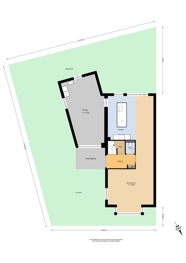 Joost van den Vondellaan 122, Middelharnis plattegrond-3