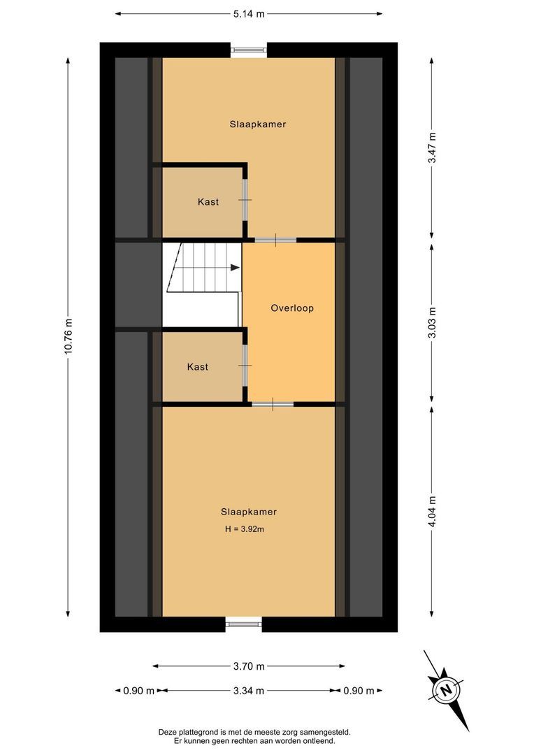 Joost van den Vondellaan 122, Middelharnis plattegrond-2
