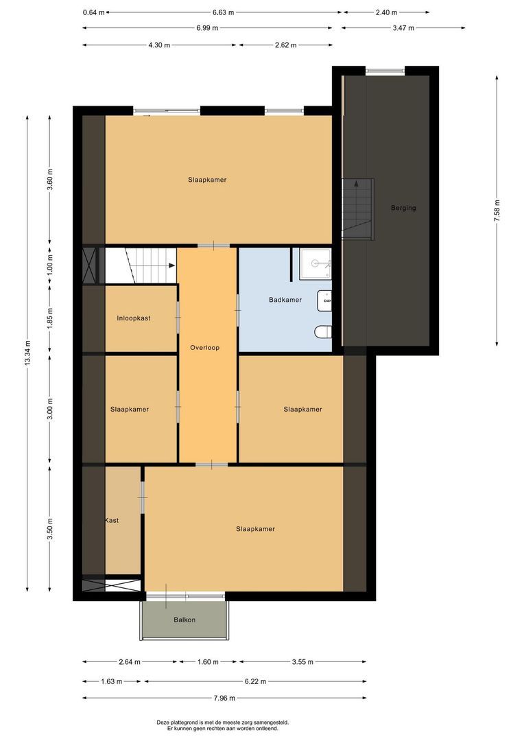 Kluut 38, Sommelsdijk plattegrond-1