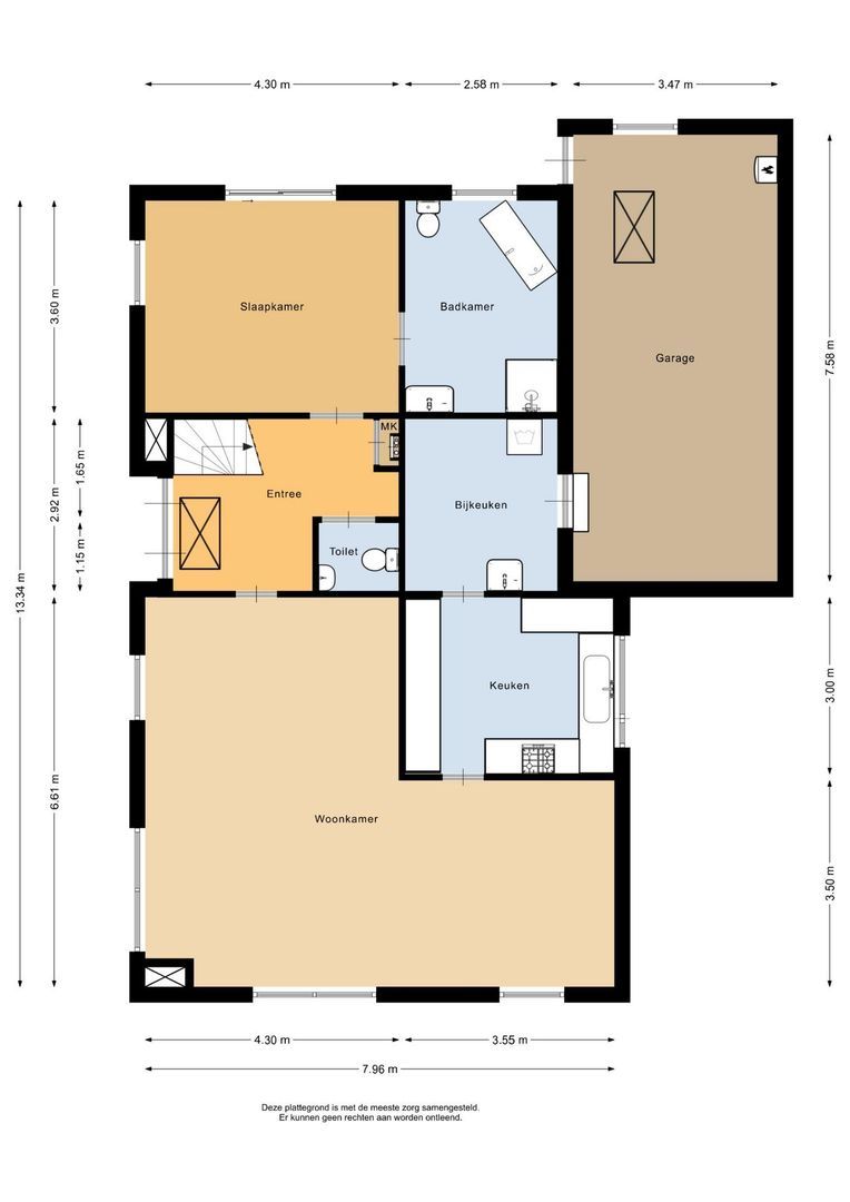 Kluut 38, Sommelsdijk plattegrond-0