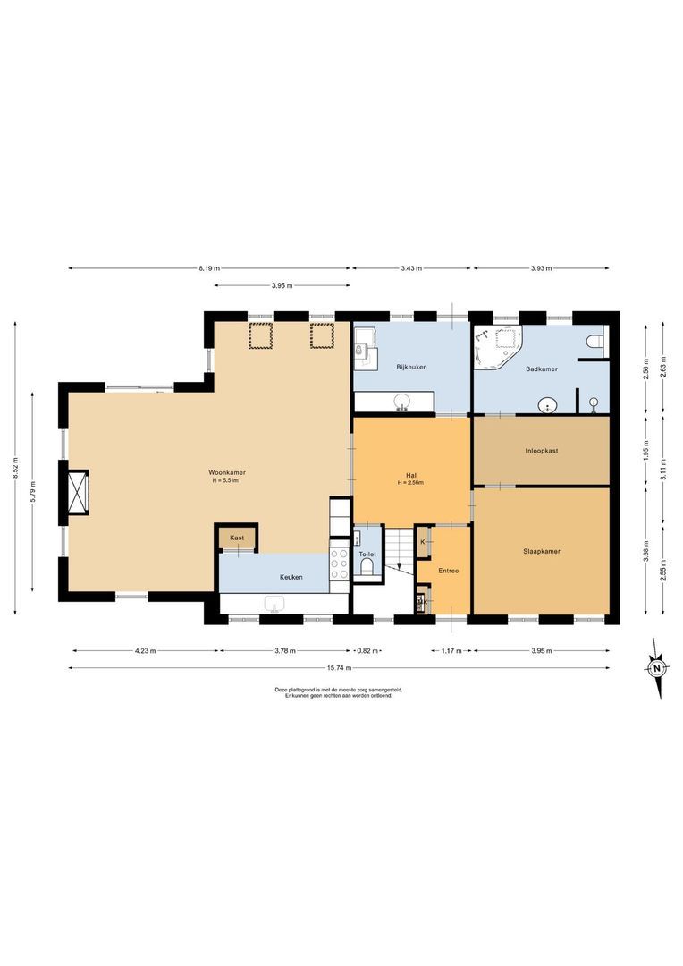 Westdijk 21, Nieuwe-Tonge plattegrond-0